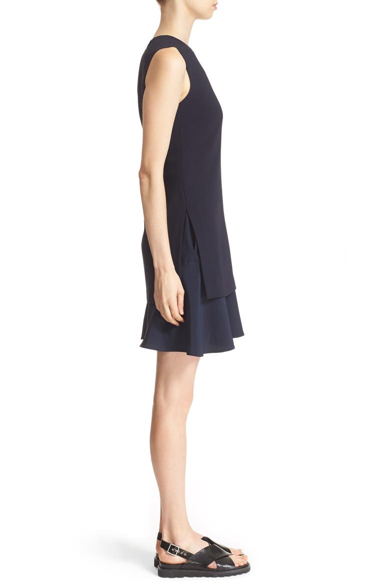 'Malkan' Ruffle Hem A-Line Dress, Alternate, color, DEEP NAVY