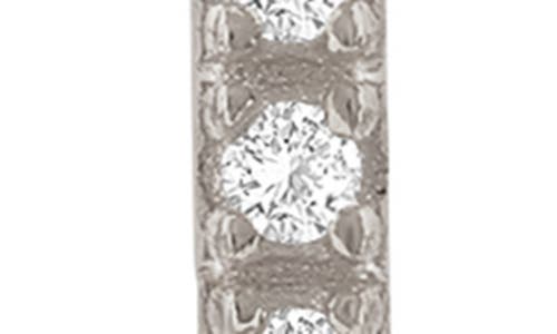 Suzy Levian Rose Cubic Zirconia Hoop Earrings