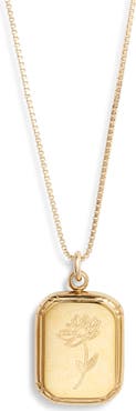 Set & Stones Audrey Birth Flower Pendant Necklace