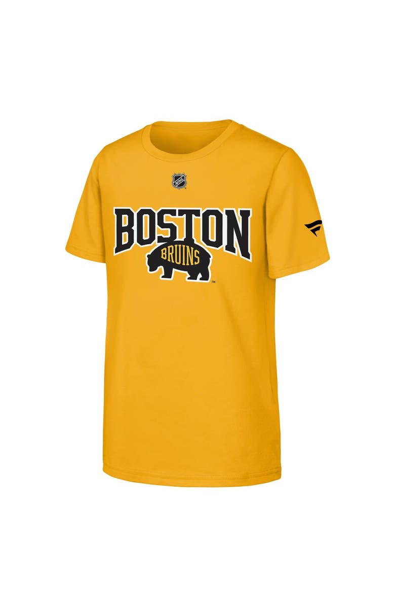 FANATICS Youth Fanatics  Gold Boston Bruins 2026 NHL Stadium Series Authentic Locker Room T-Shirt, Alternate, color, Gold