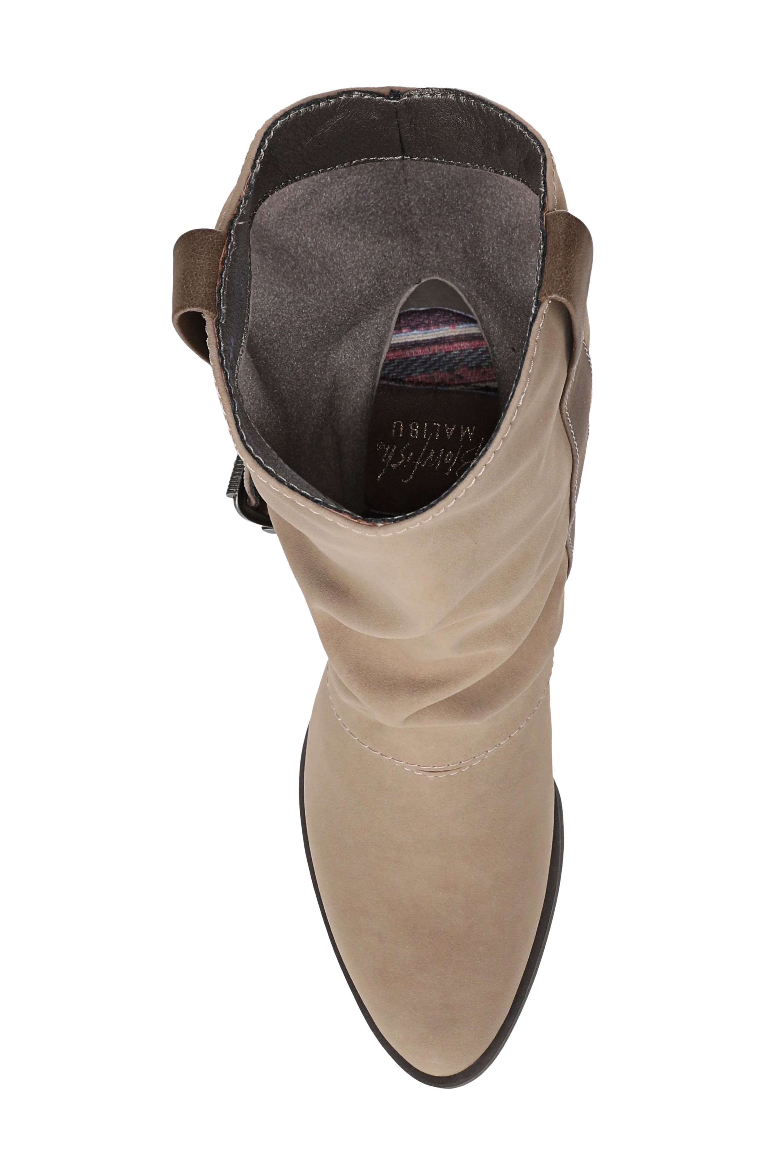 Carter Faux Leather Western Boot, Alternate, color, TAUPE FAUX SUEDE