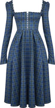 HOUSE OF CB Delia Long Sleeve Midi Cocktail Dress