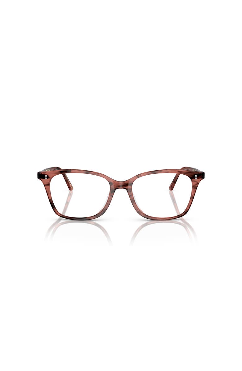 Oliver Peoples 52mm Rectangle optical glasses, Alternate, color, Red