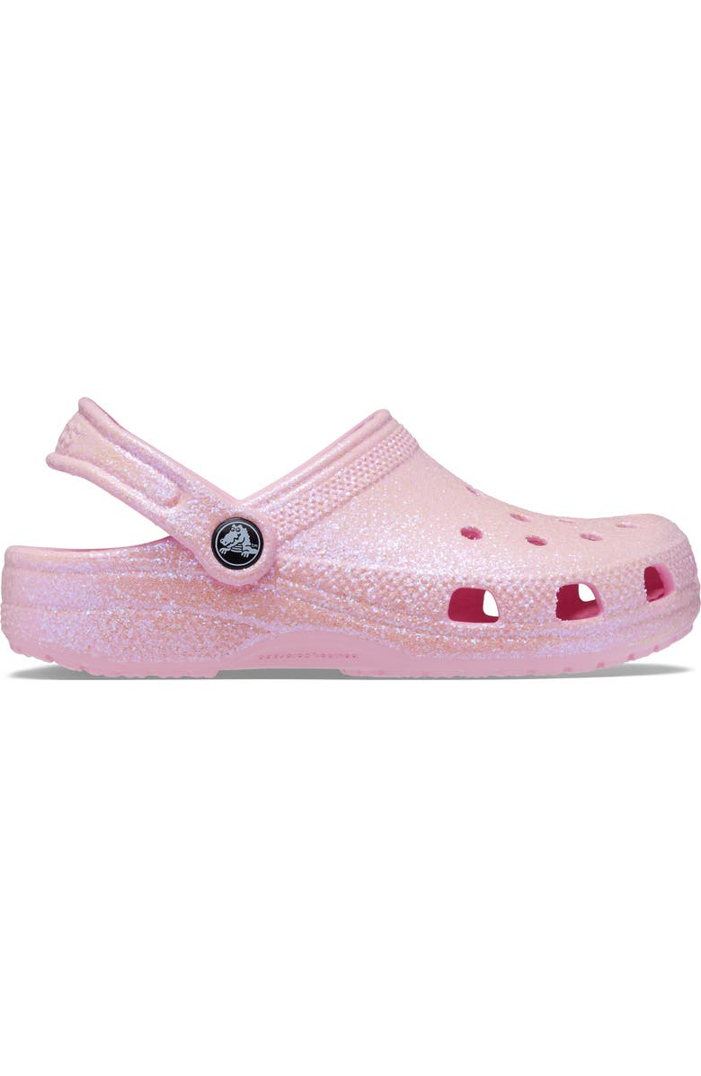 CROCS Kids' Classic Glitter Clog, Alternate, color, Flamingo