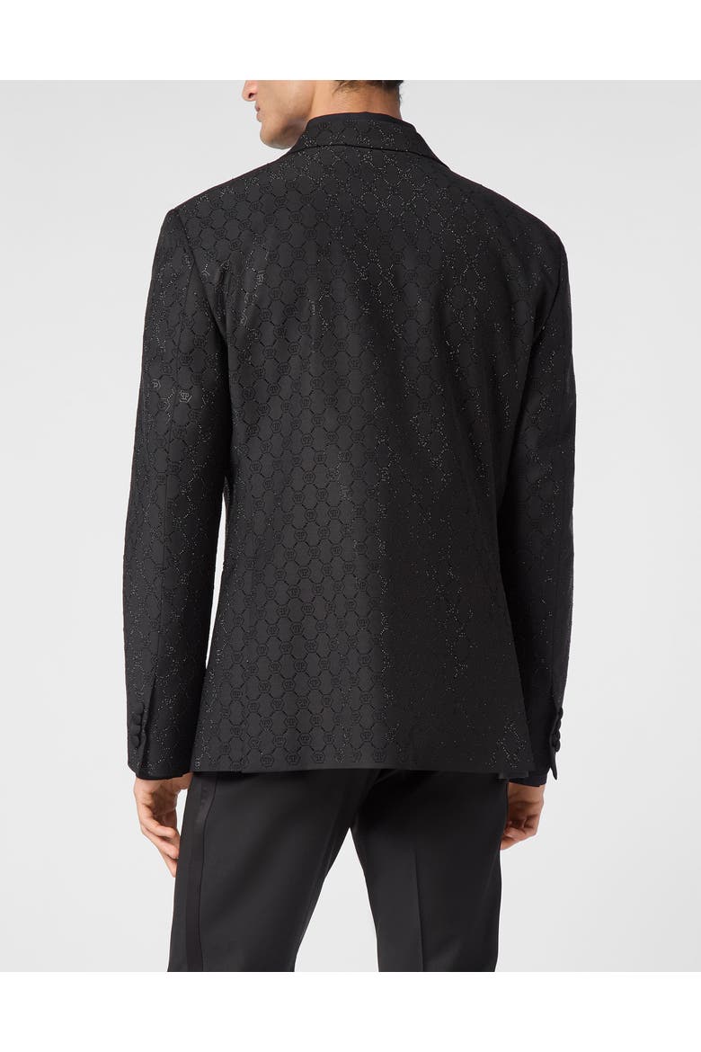 Blazer Monogram Men, Alternate, color, black/black