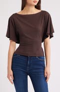 Reformation Avery Boatneck Knit Top