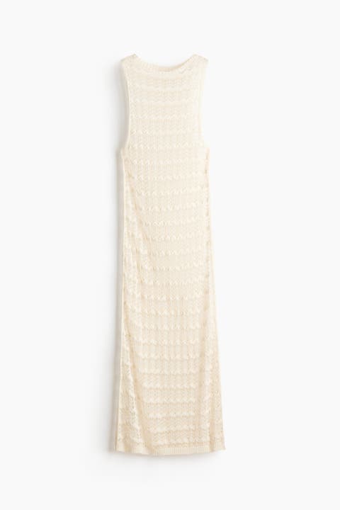 Pointelle-knit Beach Dress