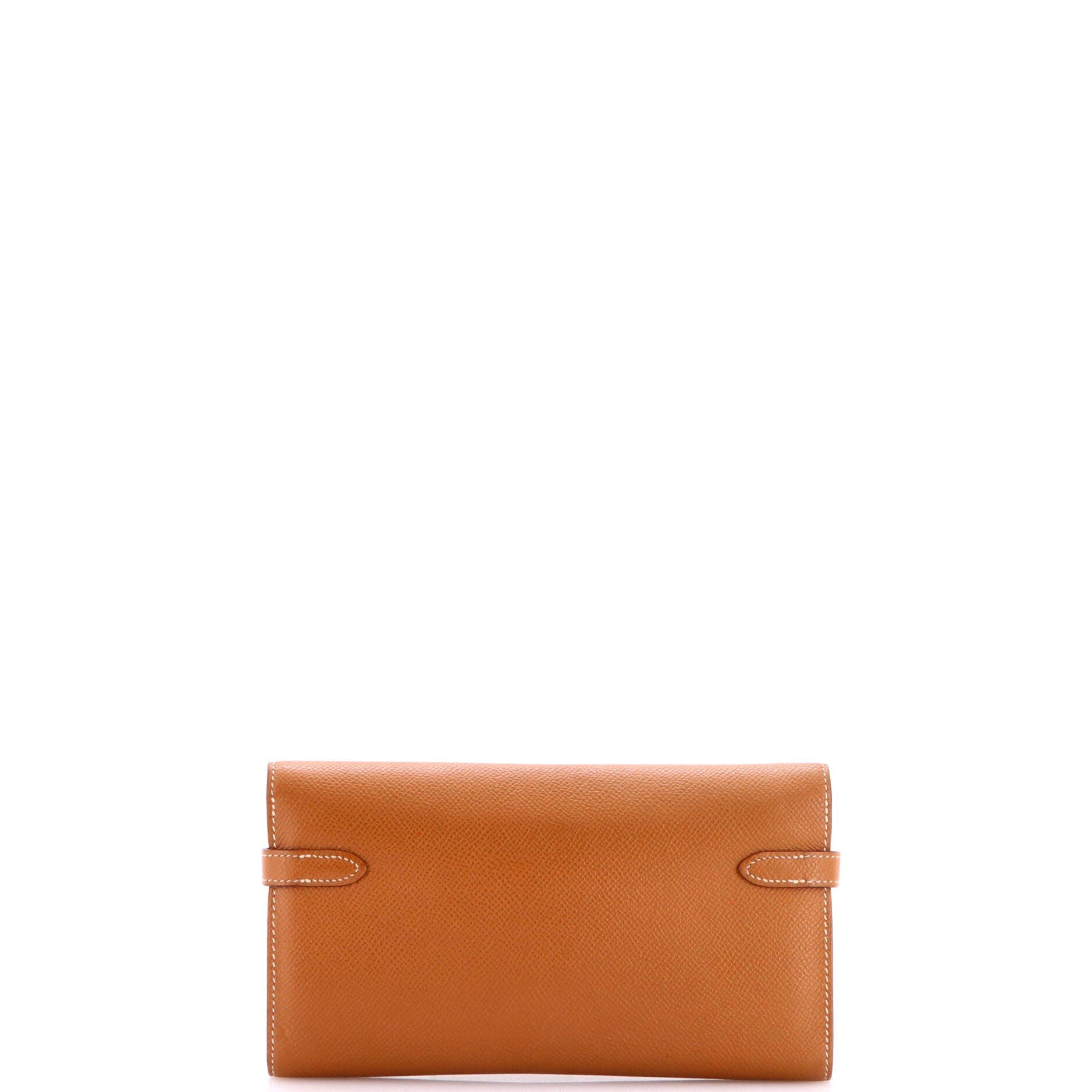 Kelly Wallet Epsom Long, Alternate, color, Metallic Gold