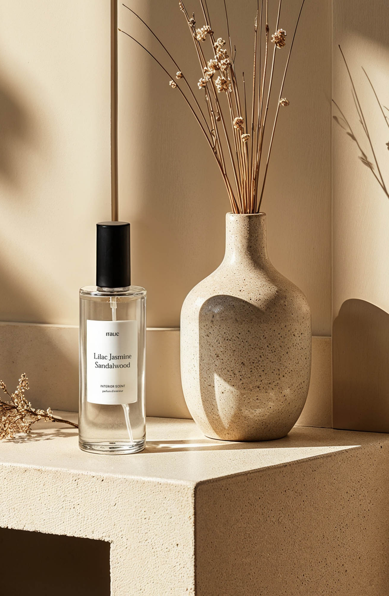 Italic Lilac Jasmine Sandalwood Room Spray, Alternate, color, White / Black