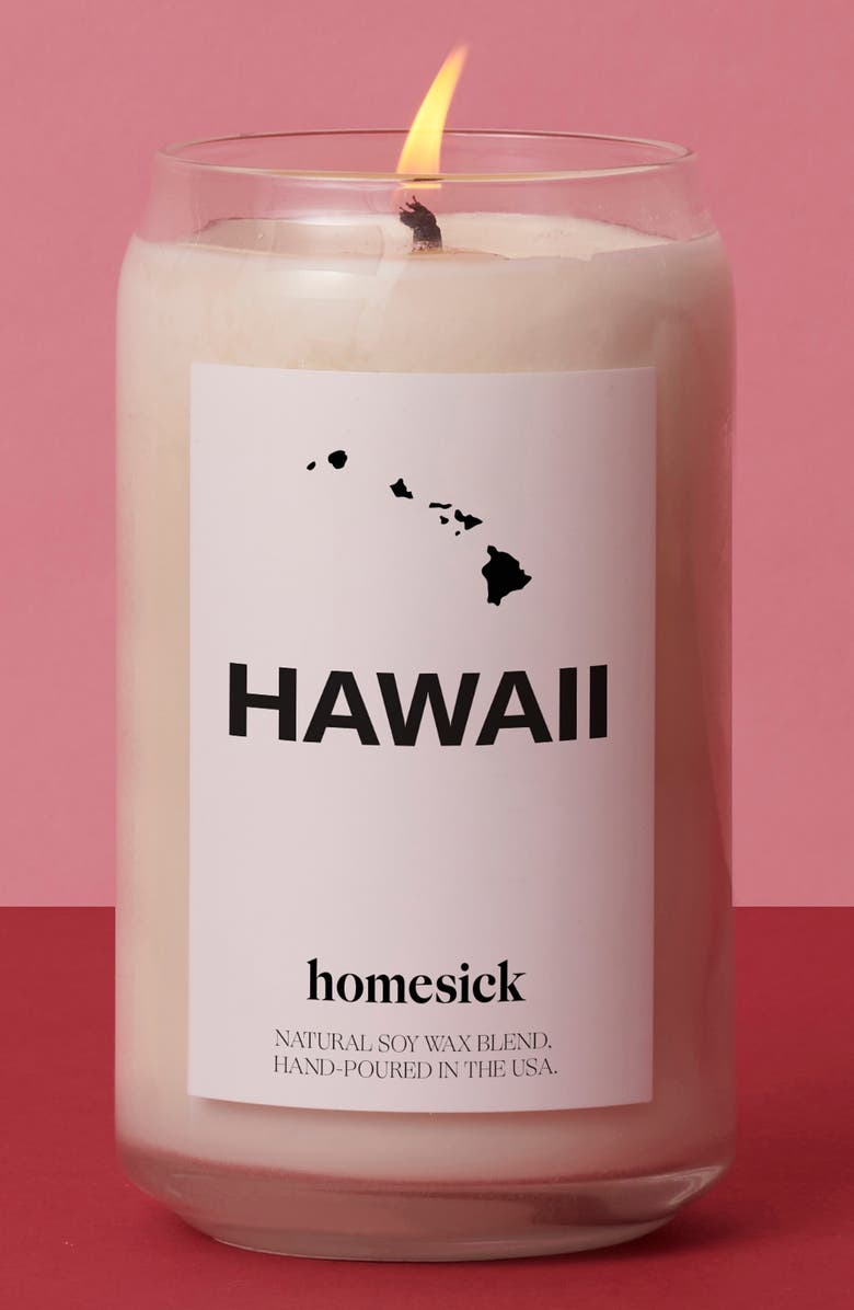 homesick Hawaii Soy Wax Candle, Alternate, color, Hawai'i