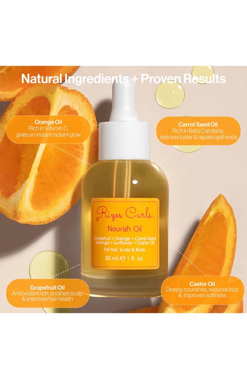 Rizos Curls Nourish Oil For Hair, Scalp & Body In No Color