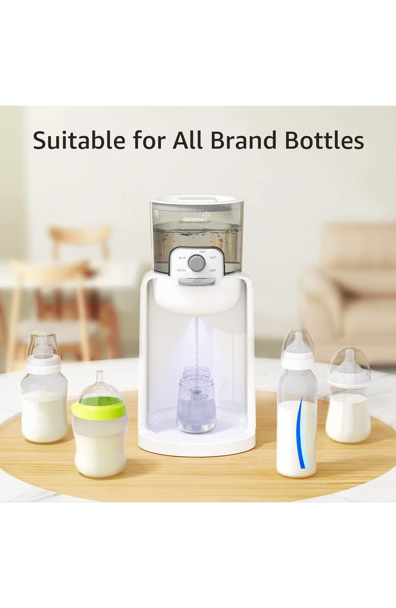 GROWNSY Instant Baby Bottle Warmer, Alternate, color, White