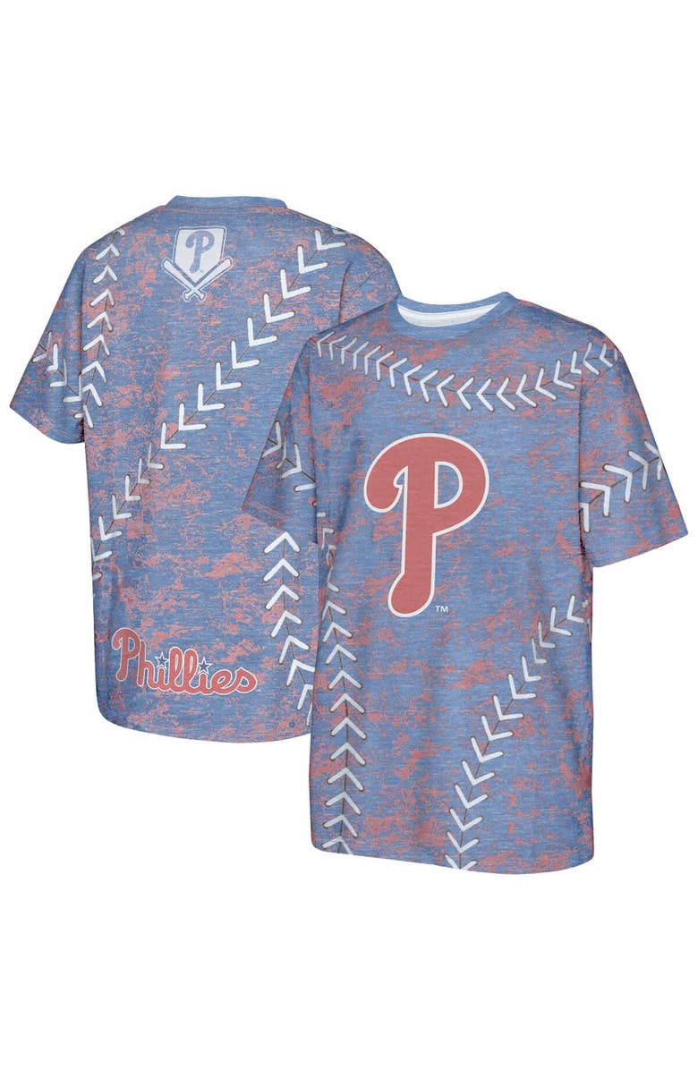 Outerstuff Youth Royal Philadelphia Phillies Slide Score Bold T-Shirt, Main, color, Royal