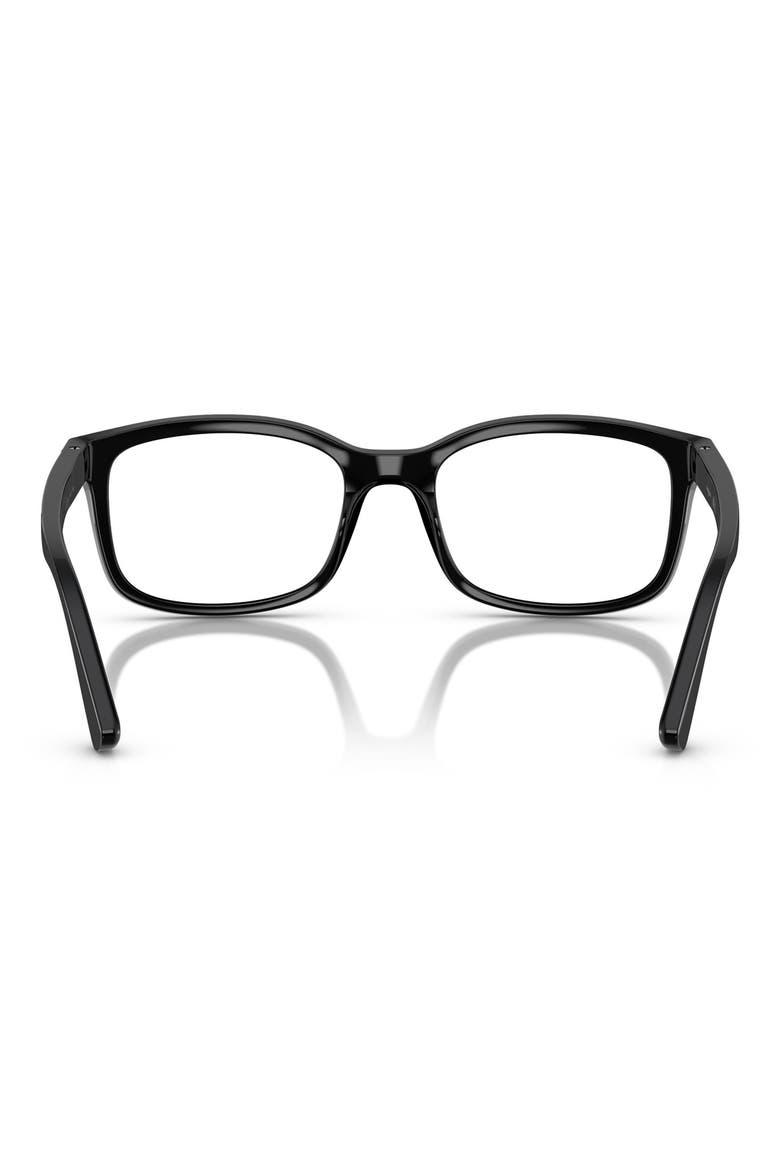 48mm Pillow Optical Glasses, Alternate, color, BLACK