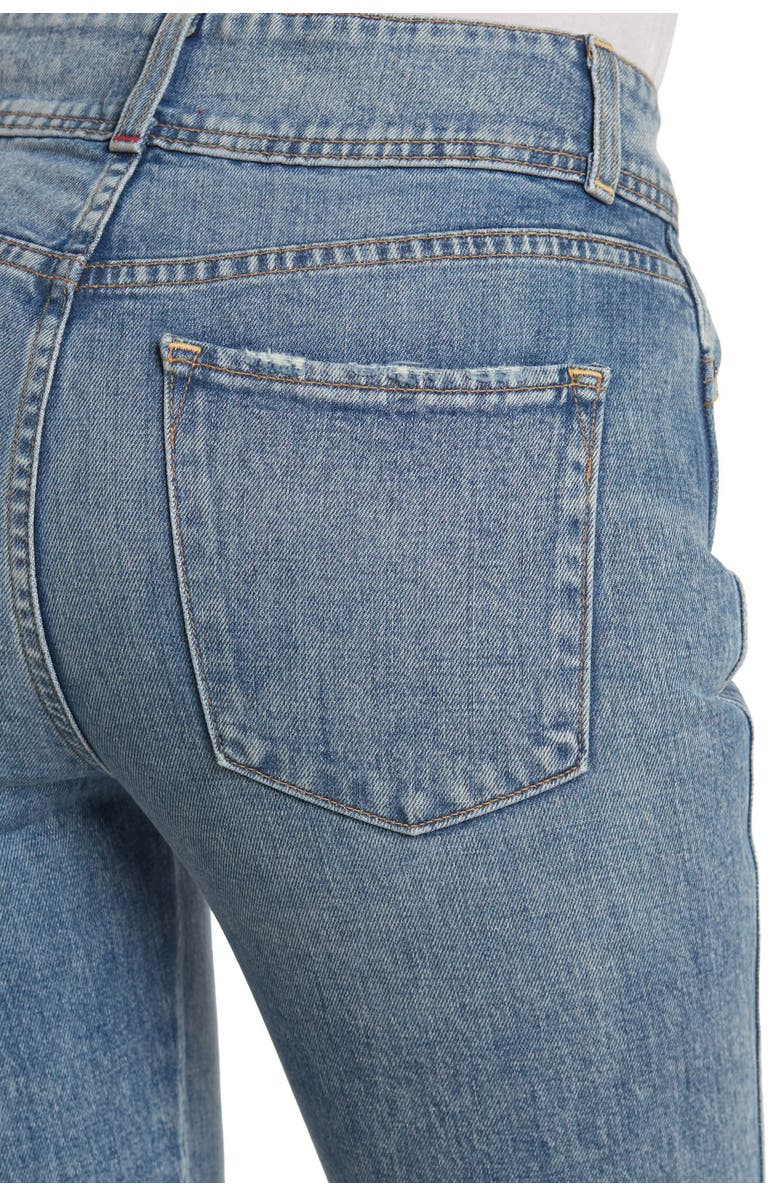 Alice + Olivia Beautiful Ex High Waisted Flared Leg Jeans, Alternate, color, 