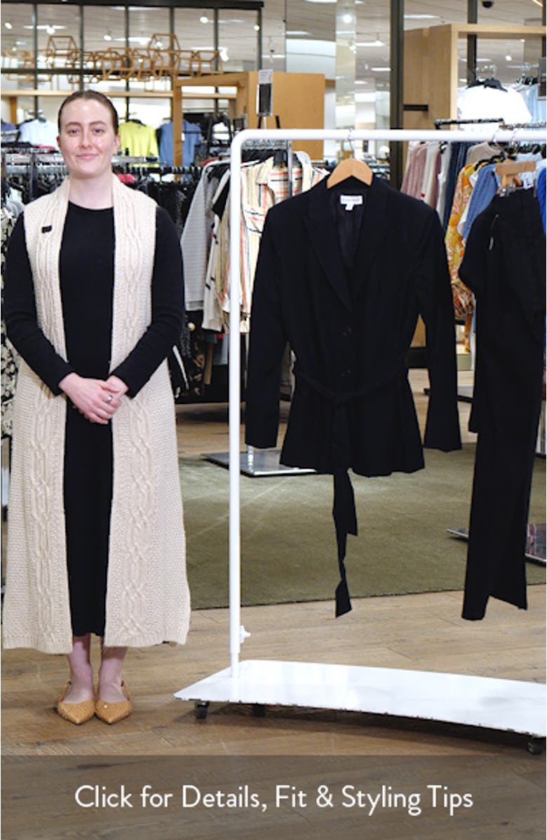 Single Breasted Belted Blazer, sales video thumbnail