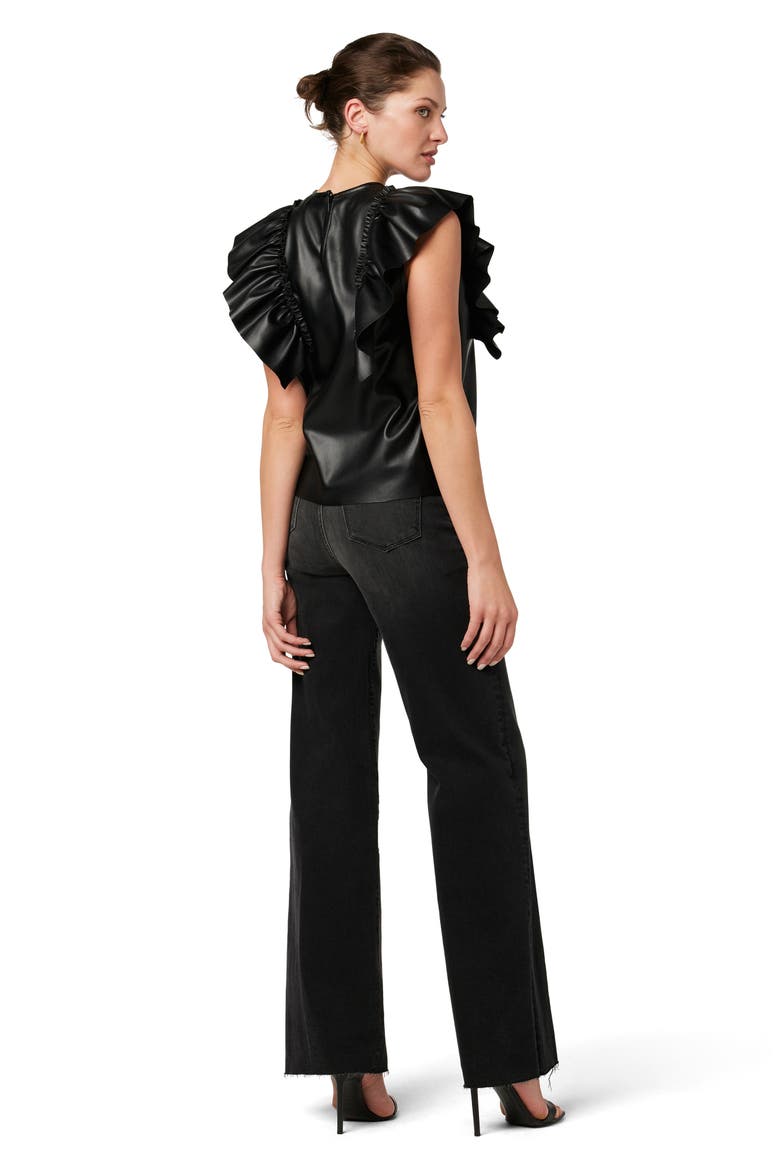The Mia Raw Hem High Waist Wide Leg Jeans, Alternate, color, TALK LATER