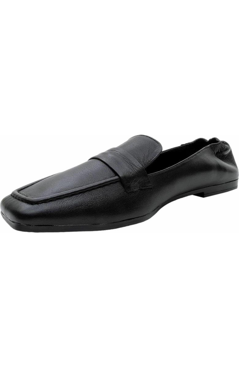 Forever & Always Shoes Liepa Leather Loafers, Alternate, color, Black Leather