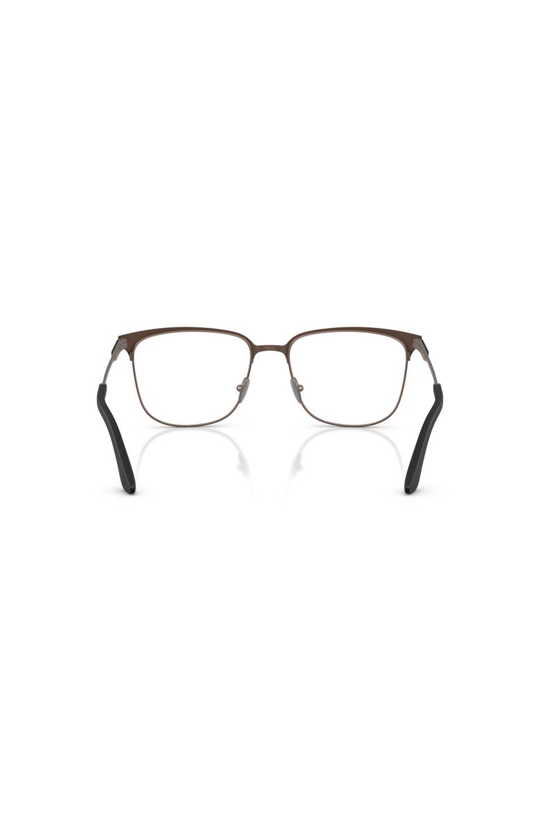 Giorgio Armani 53mm Rectangle optical glasses, Alternate, color, Black