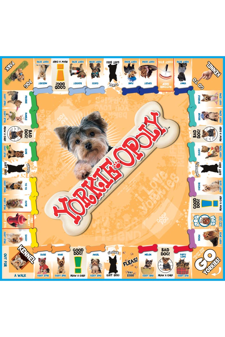 Yorkieopoly Monopoly Board Game, Alternate, color, Multicolored