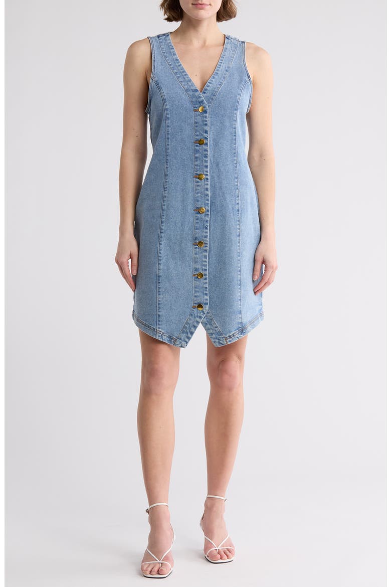 nordstrom rack denim dress Denim Buttoned Dress