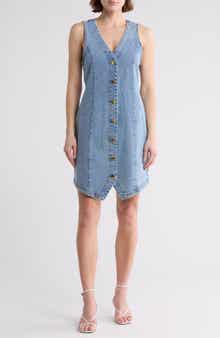 Vigoss Denim Buttoned Dress