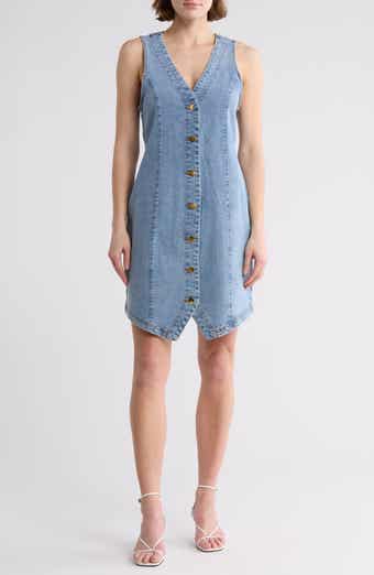Vigoss Denim Buttoned Dress
