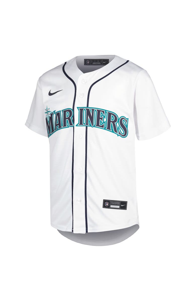 Nike Youth Nike Julio Rodríguez White Seattle Mariners Home Replica Player Jersey, Alternate, color,
