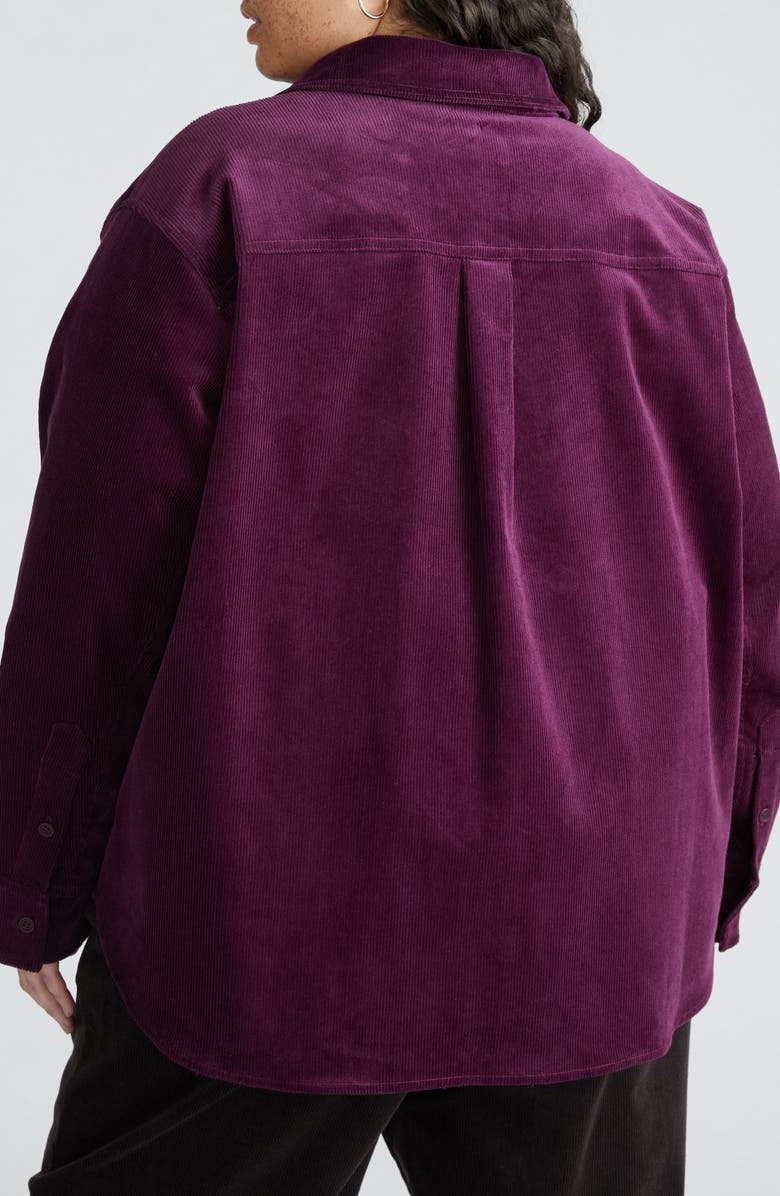 Universal Standard Greenwich Stretch Corduroy Jacket, Alternate, color, Violette