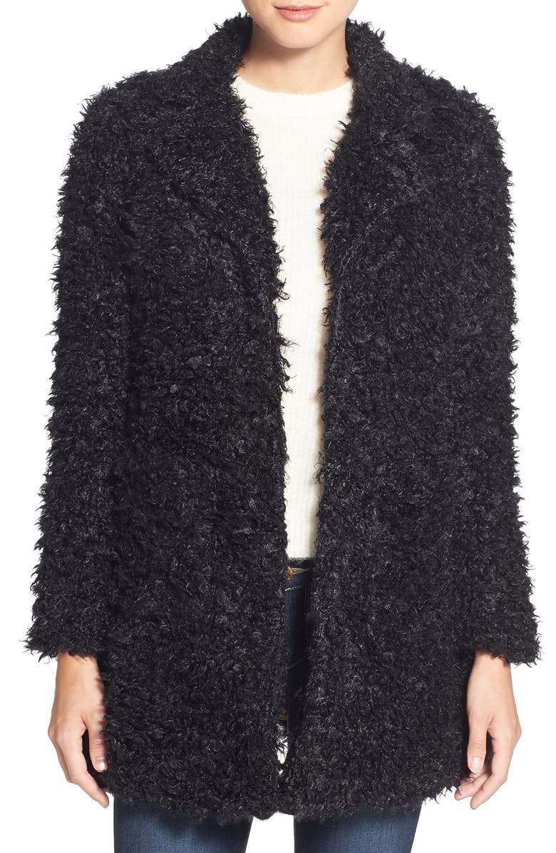 Steve Madden Faux Fur Coat, Main, color, 