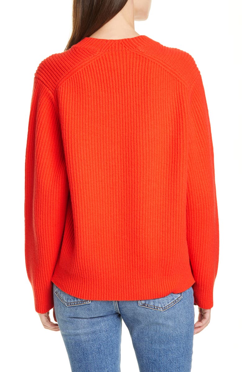 Tory Sport by Tory Burch Tory Sport Ribbed Merino Wool Sweater, Alternate, color, 