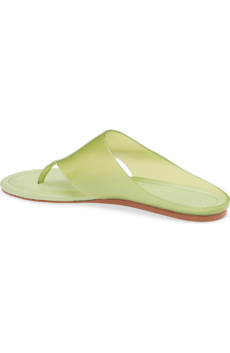 FARM Rio Jelly Flat Flip Flop, Alternate, color, Sage Green