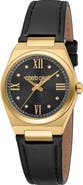 Roberto Cavalli Speranza Leather Strap Quartz Watch, 30mm