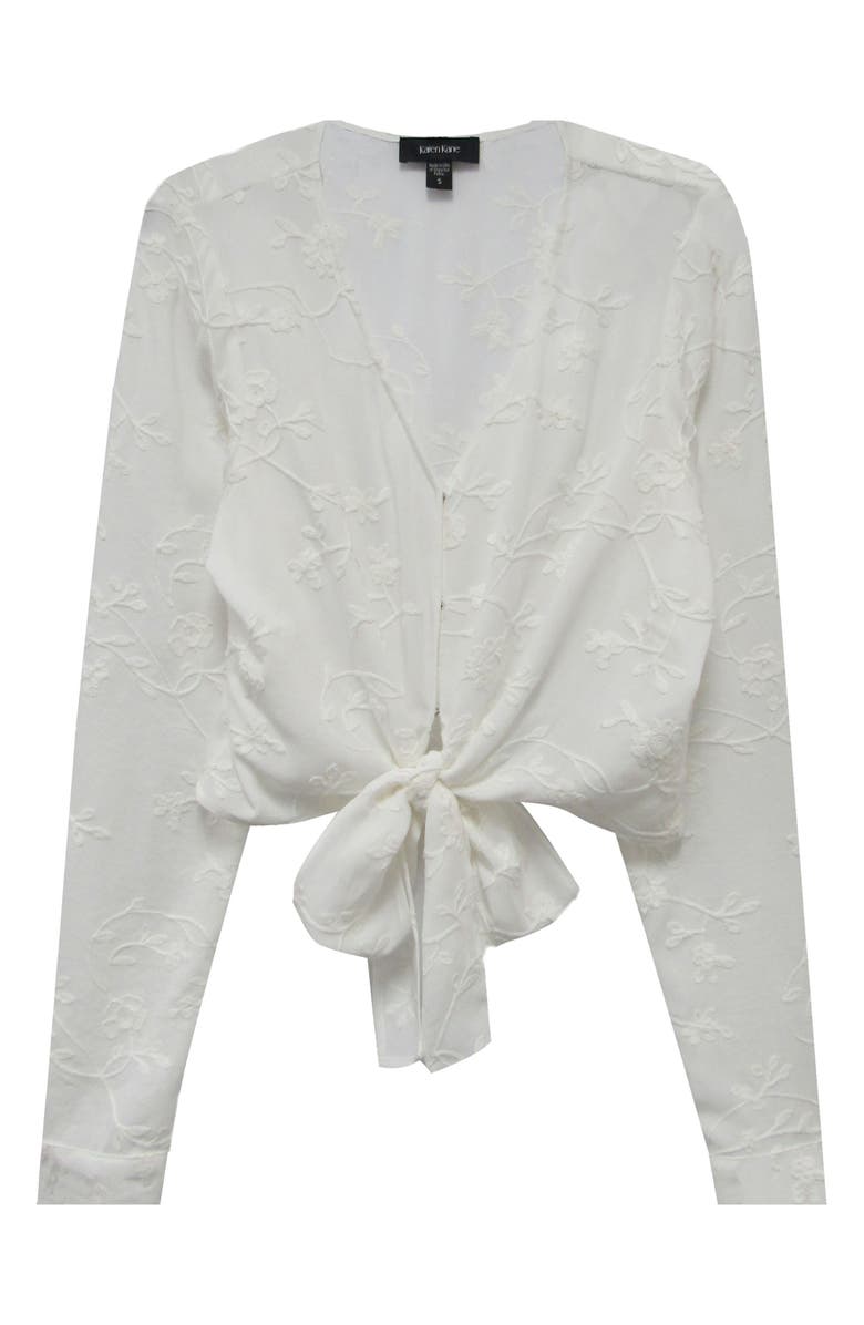 Karen Kane Tie Front Top, Alternate, color, 