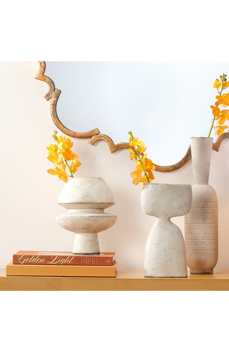 JAMIE YOUNG Anatomy Ceramic Decorative Vase, Alternate, color, Cream