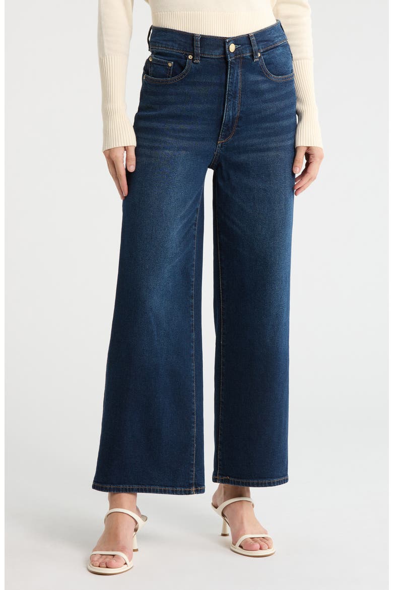 Hepburn High Waist Wide Leg Jeans, Main, color, MEDITERRANEAN