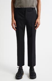 Balmain Tailored Straight Leg Wool Pants