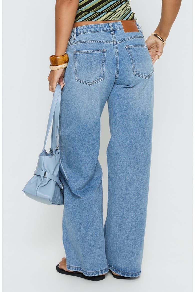 Ramos Low Rise Wide Leg Jeans, Alternate, color, BRIGHT BLUE WASH