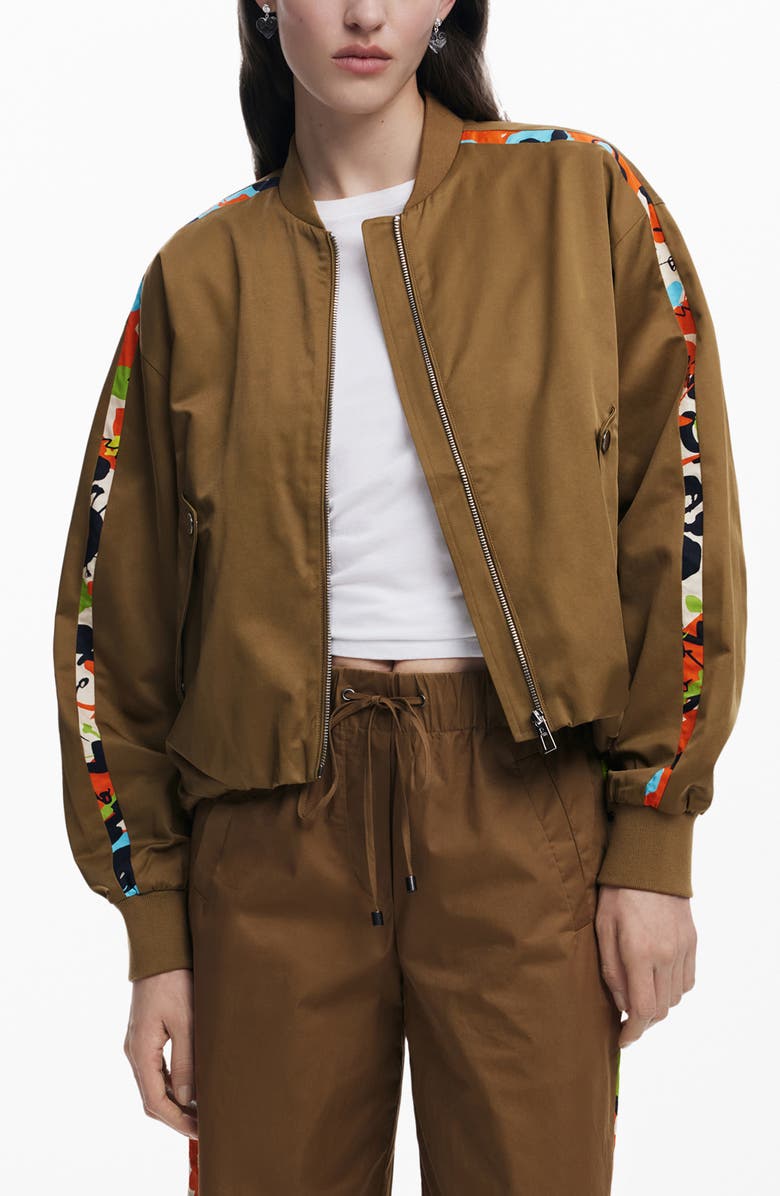 Desigual Cotton Drawstring Pants, Alternate, color, Camel