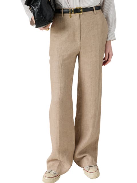 Abigail Wide Leg Linen Pants