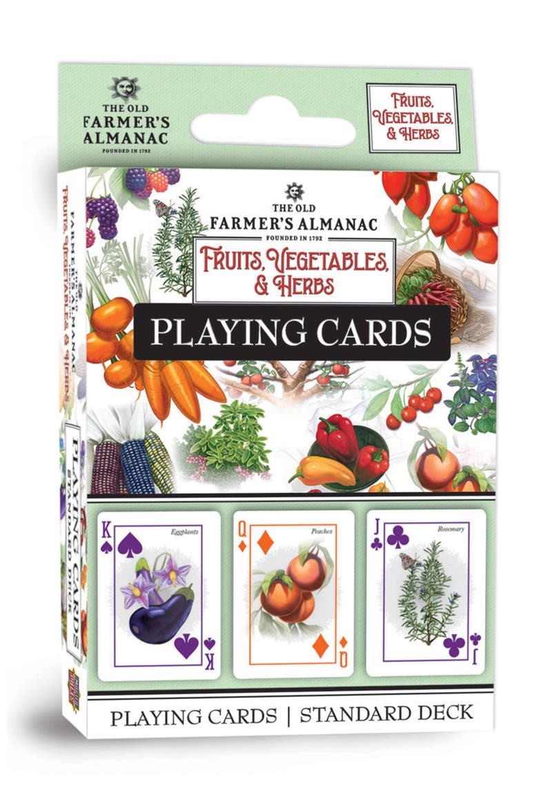 Fruits, Vegetables & Herbs Playing Cards, Main, color, Multicolor