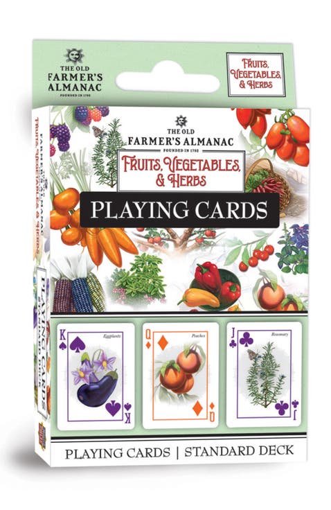 Fruits, Vegetables & Herbs Playing Cards