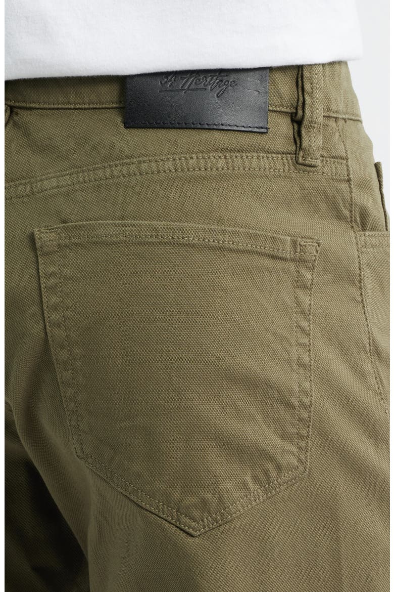 Charisma Stretch Cotton Straight Leg Pants, Alternate, color, KALAMATA HONEYCOMB