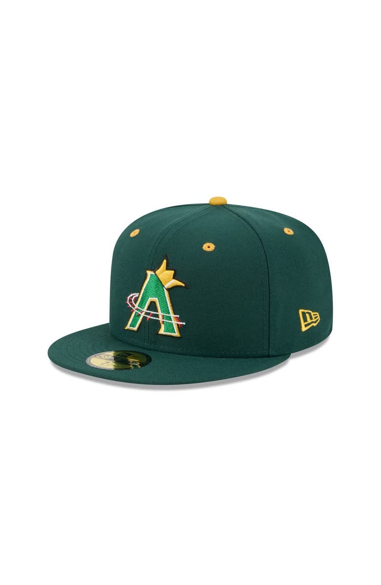 New Era Men's New Era Dark Green Altoona Curve Theme Nights 59FIFTY Fitted Hat, Alternate, color, Dark Green