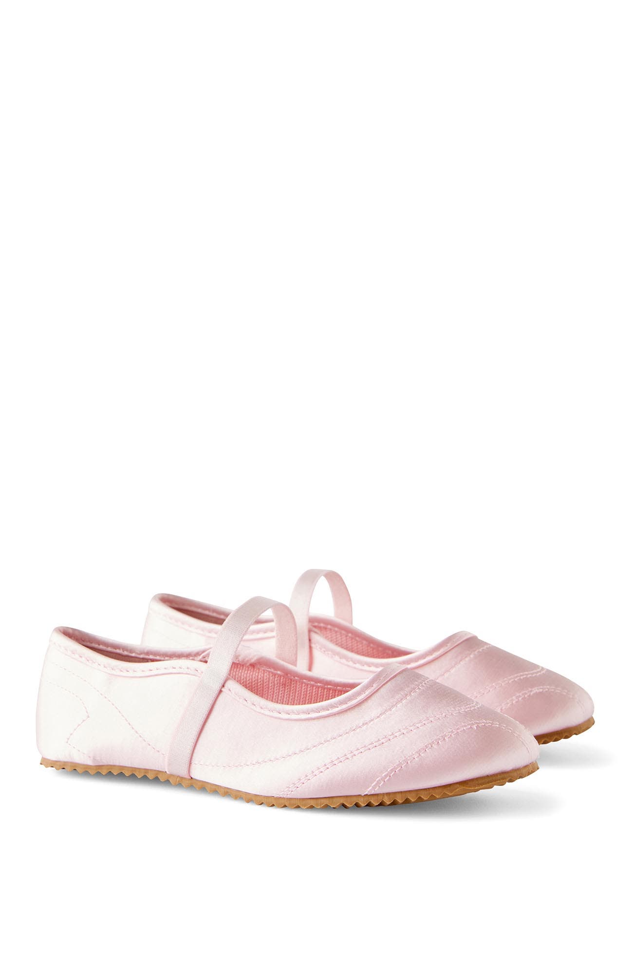 Kid's Olivia Ballet Flat, Alternate, color, Tea Party Pink Satin