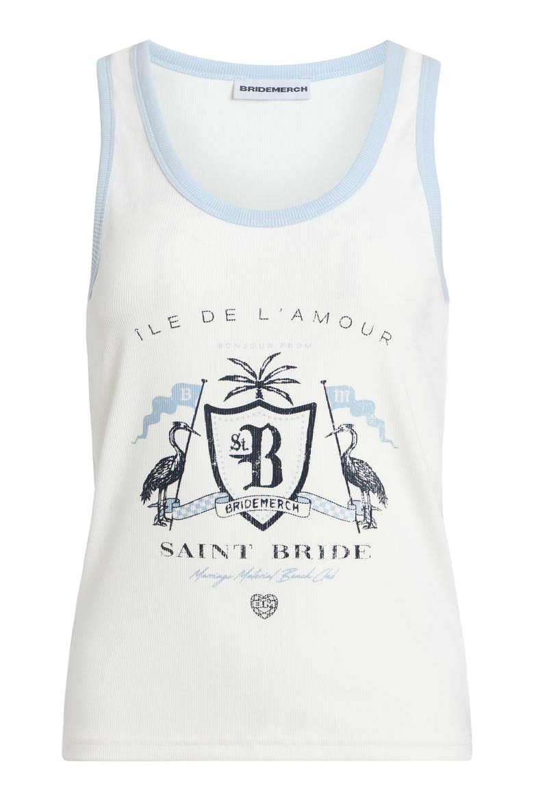 Saint Bride Tank, Main, color, White