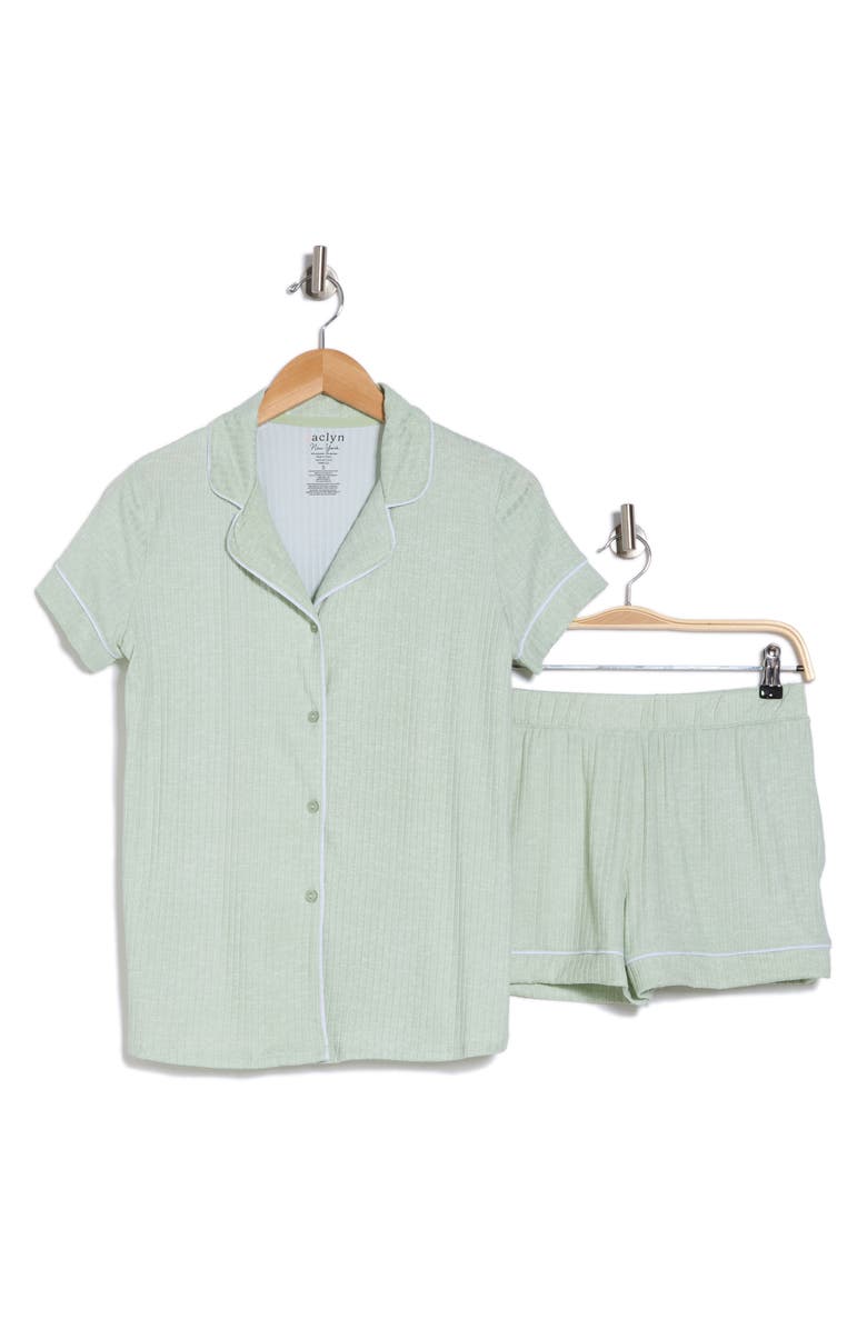 JACLYN Wide Rib Short Pajamas, Alternate, color,