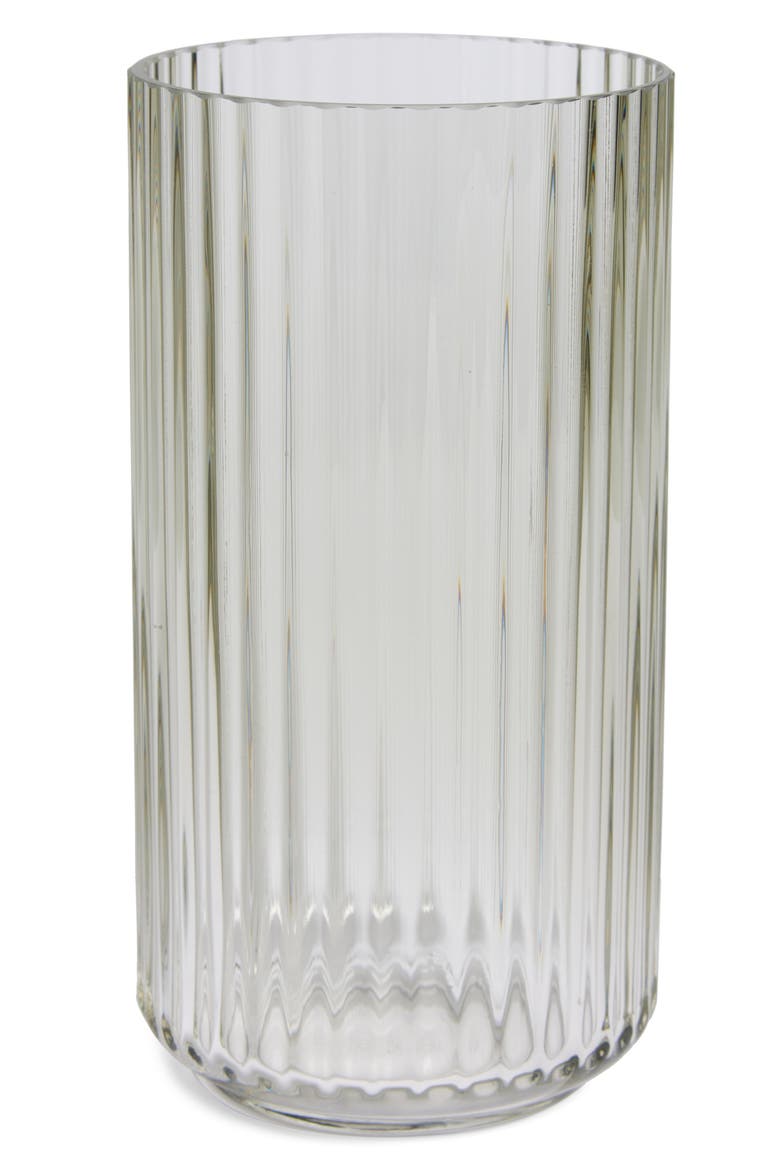 8-Inch Fluted Vase, Main, color, SMOKE