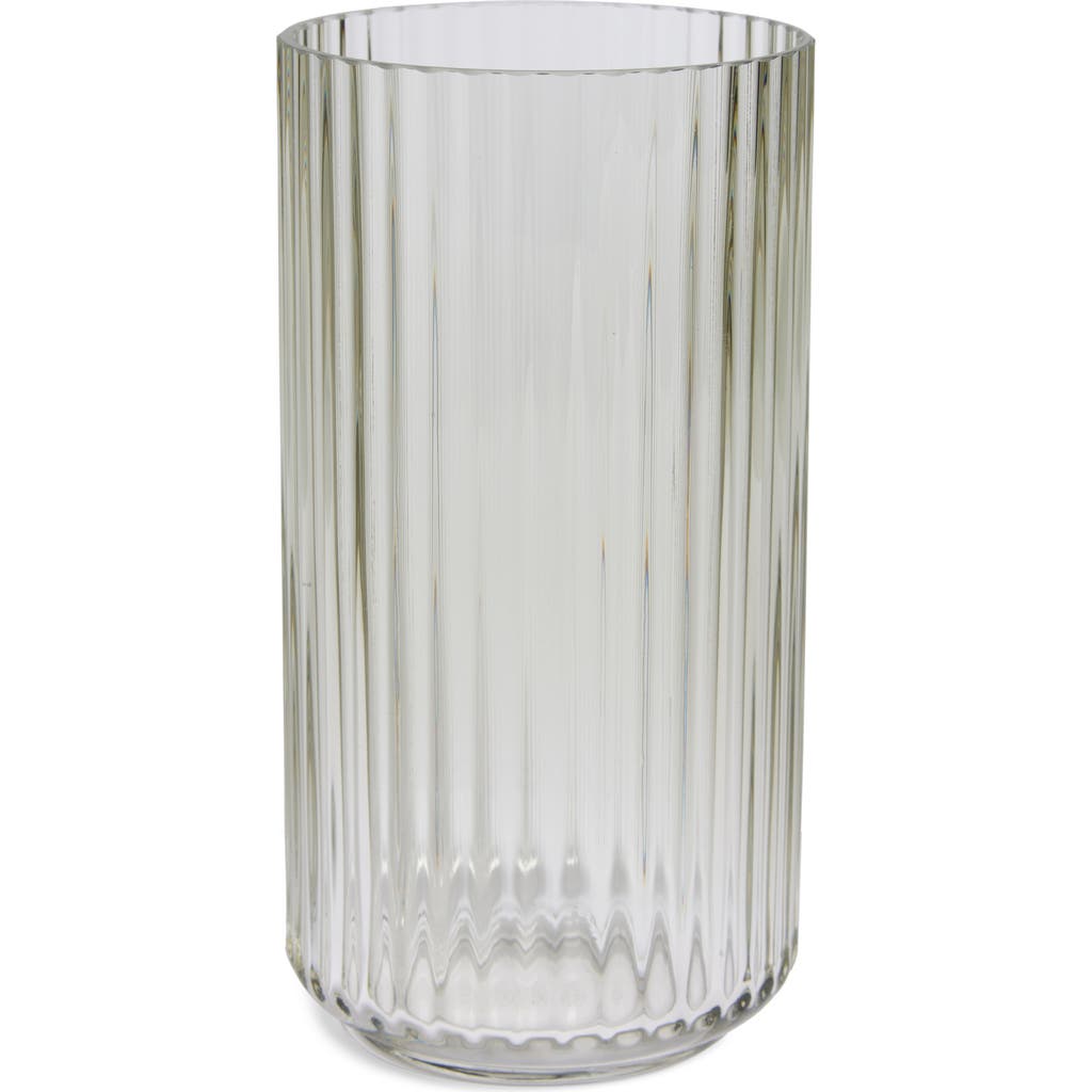 Lyngby Porcelaen 8-Inch Fluted Vase in Smoke  product