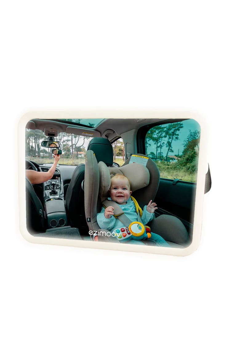 Ezi Baby Car LED Mirror, Alternate, color, White